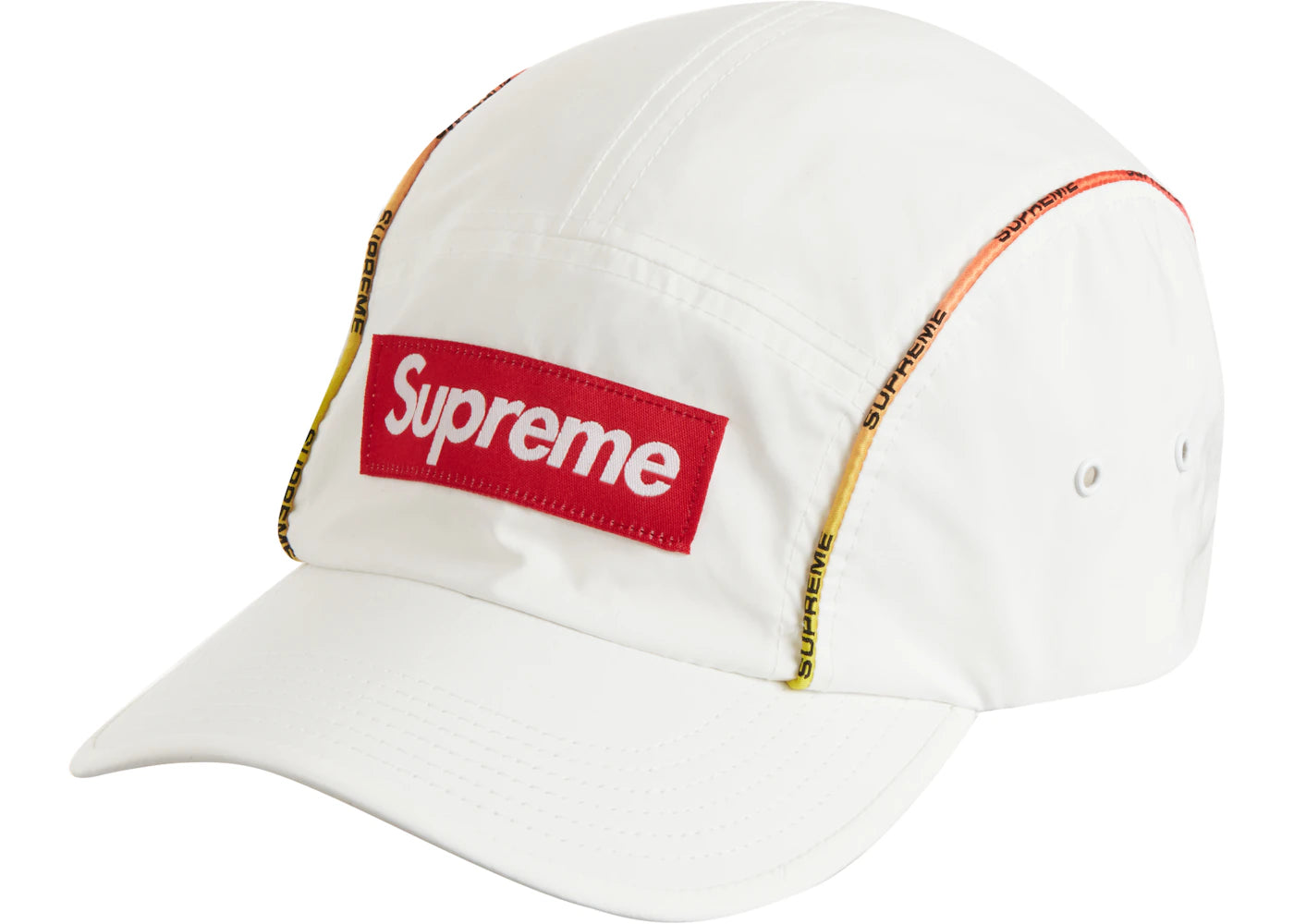 Supreme Gradient Piping Camp Cap White