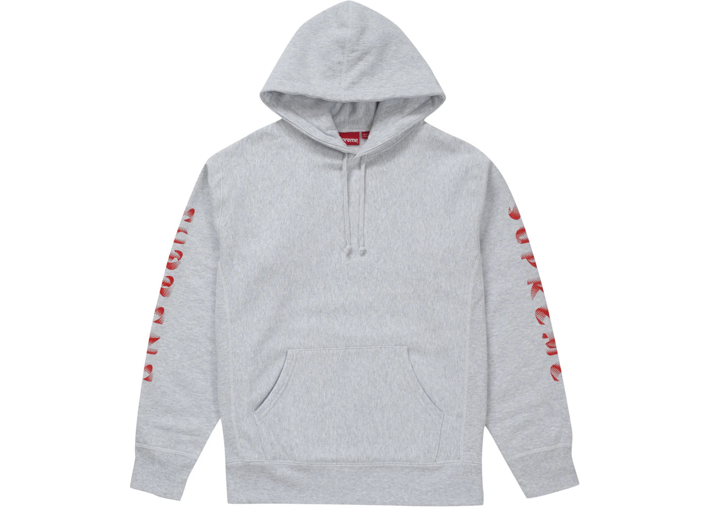 Supreme Gradient Sleeve Hooded Sweatshirt Ash Grey