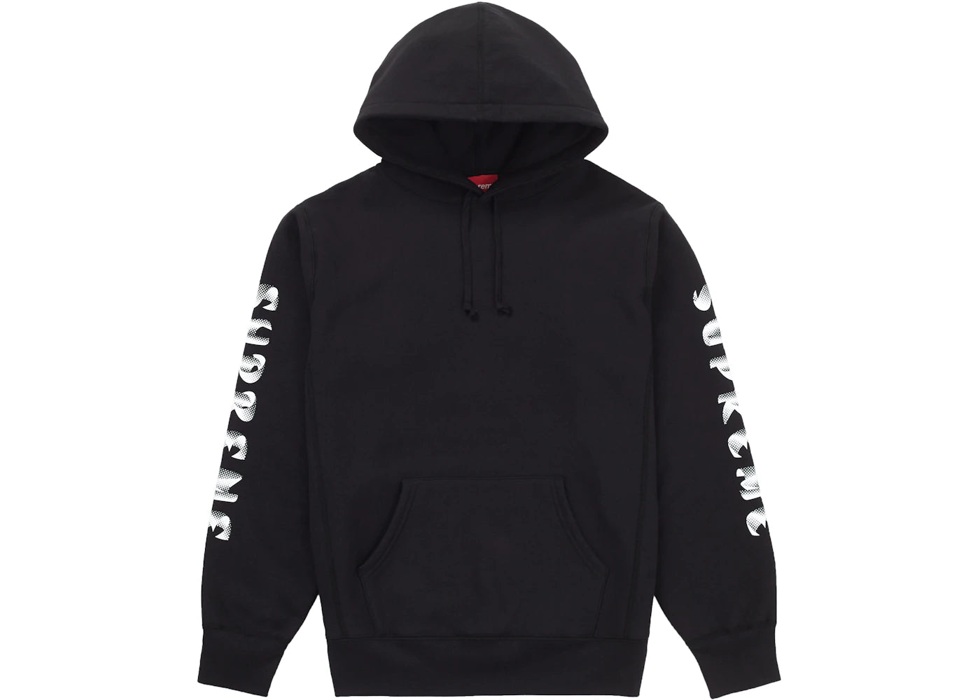 Supreme Gradient Sleeve Hooded Sweatshirt Black