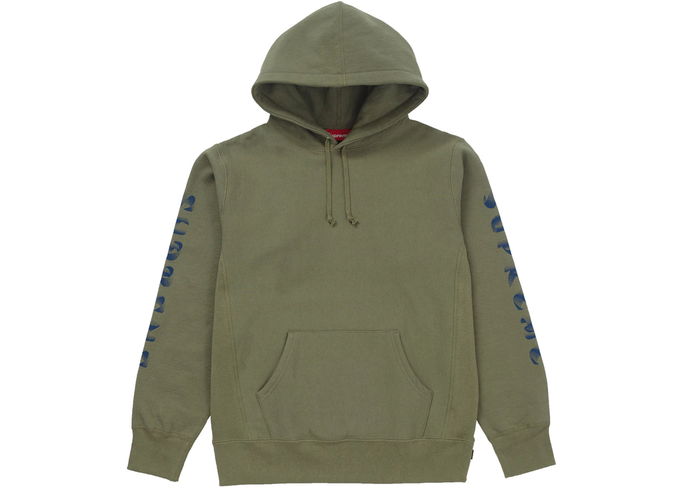 Supreme Gradient Sleeve Hooded Sweatshirt Light Olive