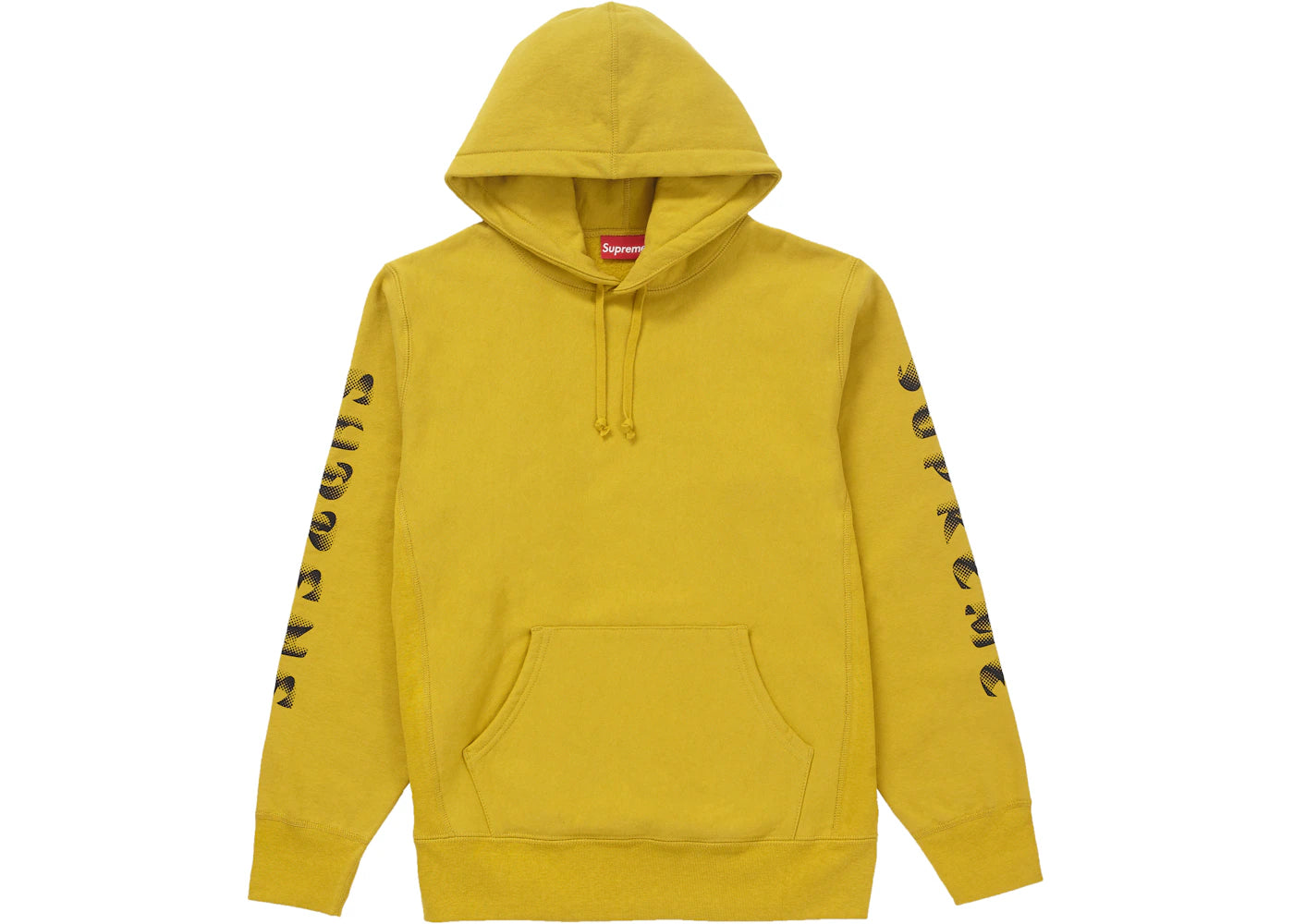 Supreme Gradient Sleeve Hooded Sweatshirt Mustard