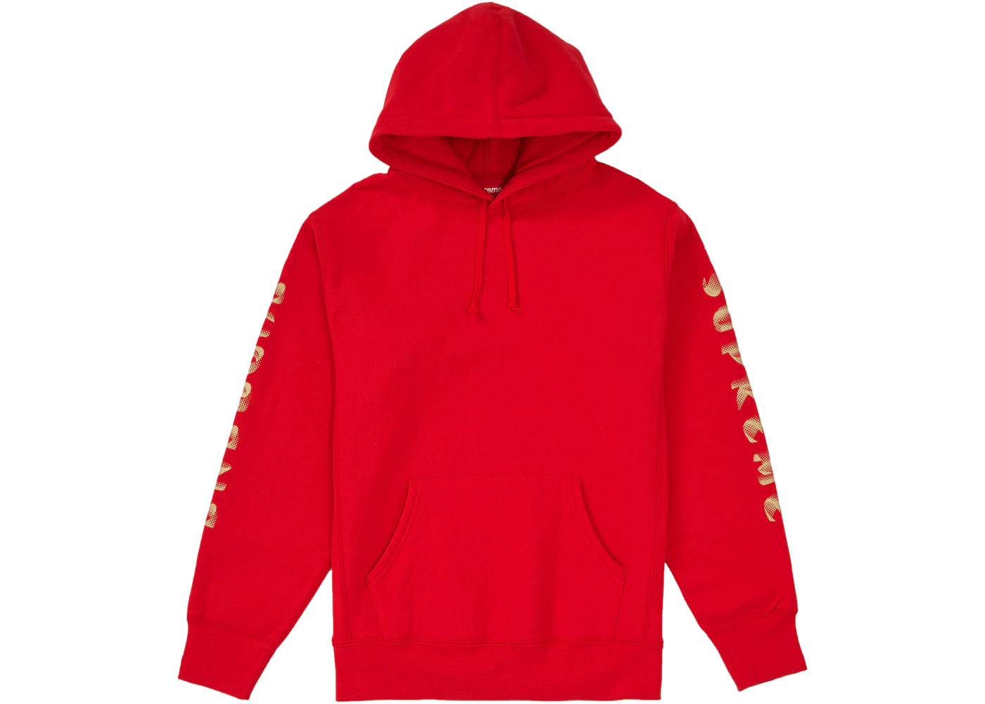 Supreme Gradient Sleeve Hooded Sweatshirt Red