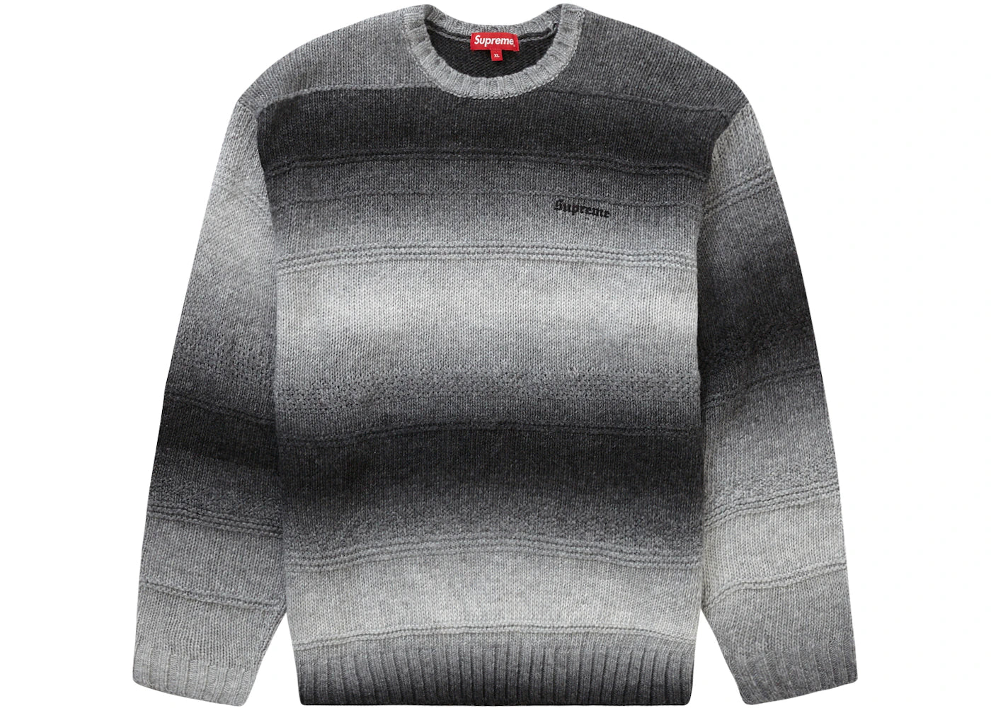 Supreme Gradient Stripe Sweater Black