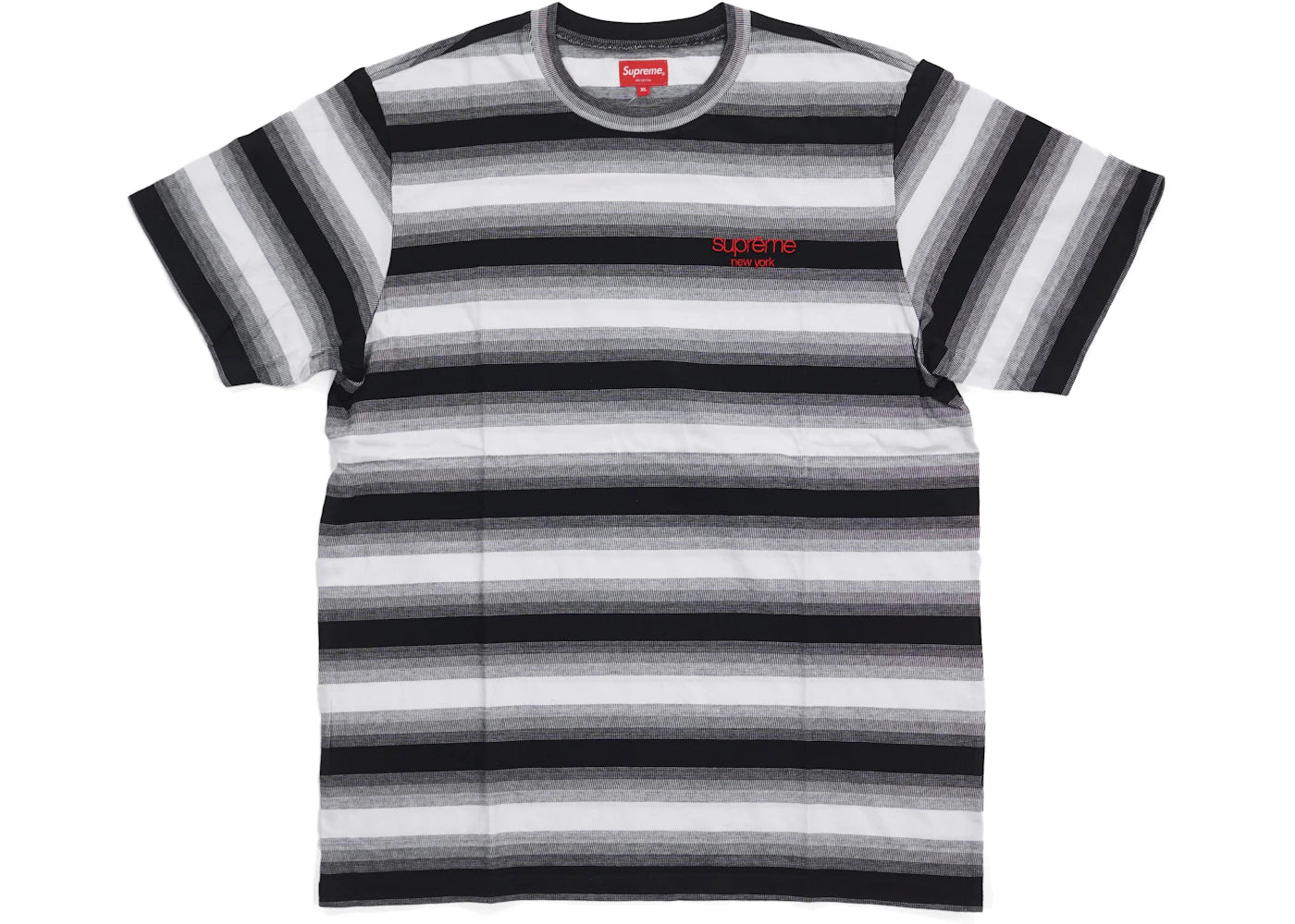 Supreme Gradient Striped S/S Top Black