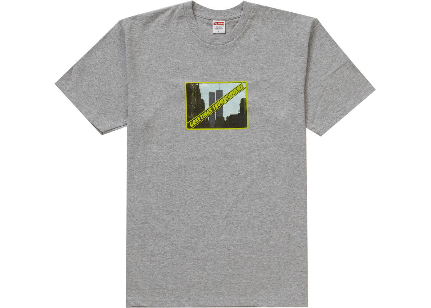 Supreme Greetings Tee Heather Grey