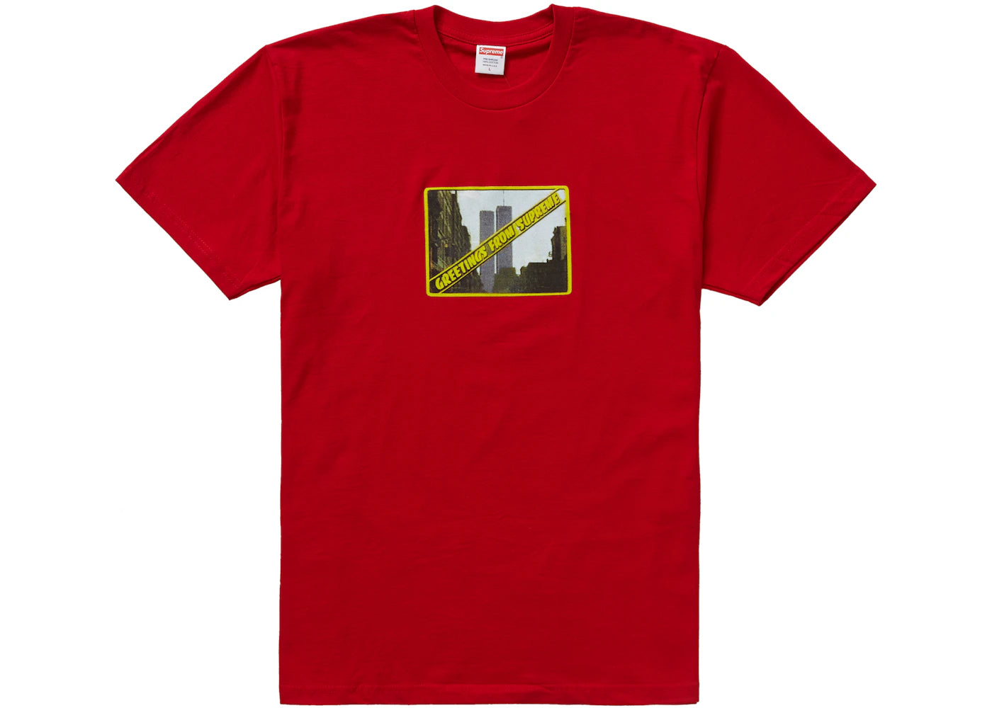 Supreme Greetings Tee Red