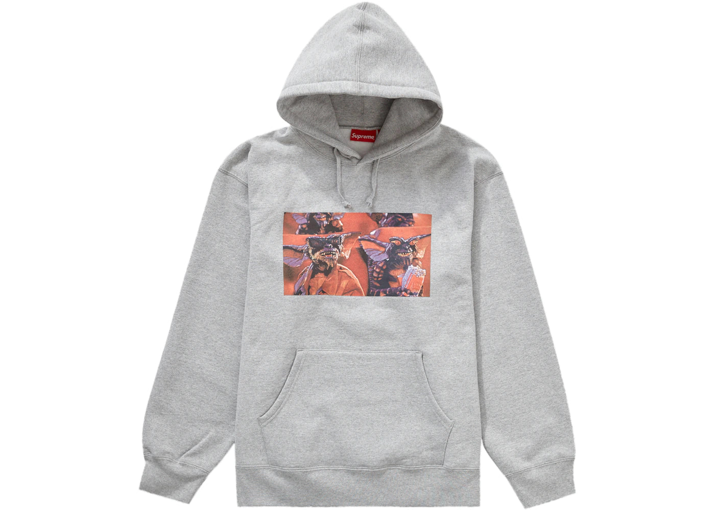 Supreme Gremlins Hooded Sweatshirt Heather Grey