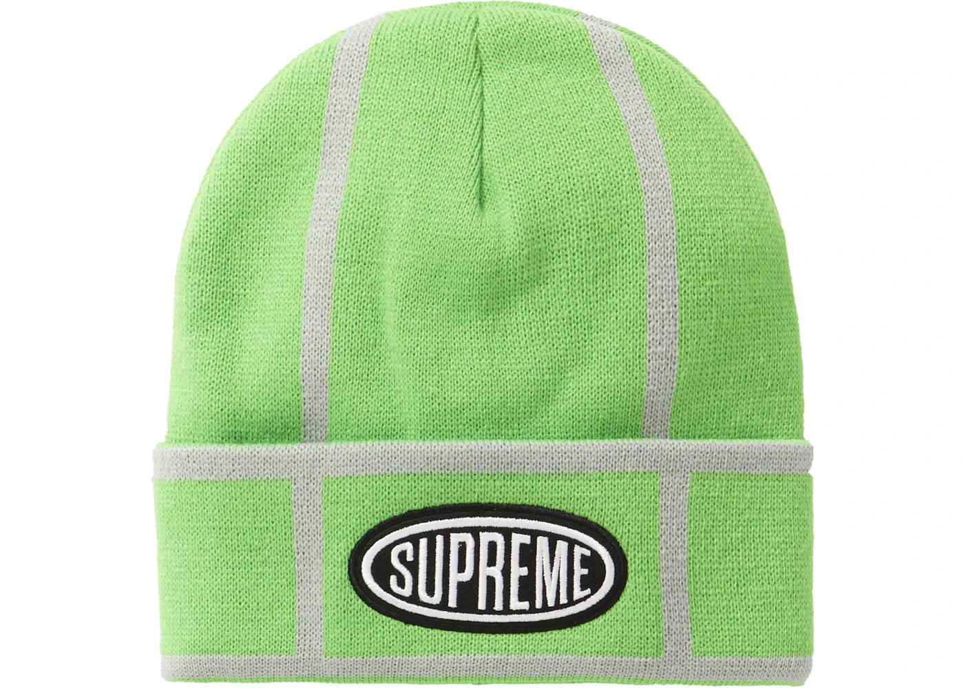 Supreme Grid Beanie Lime