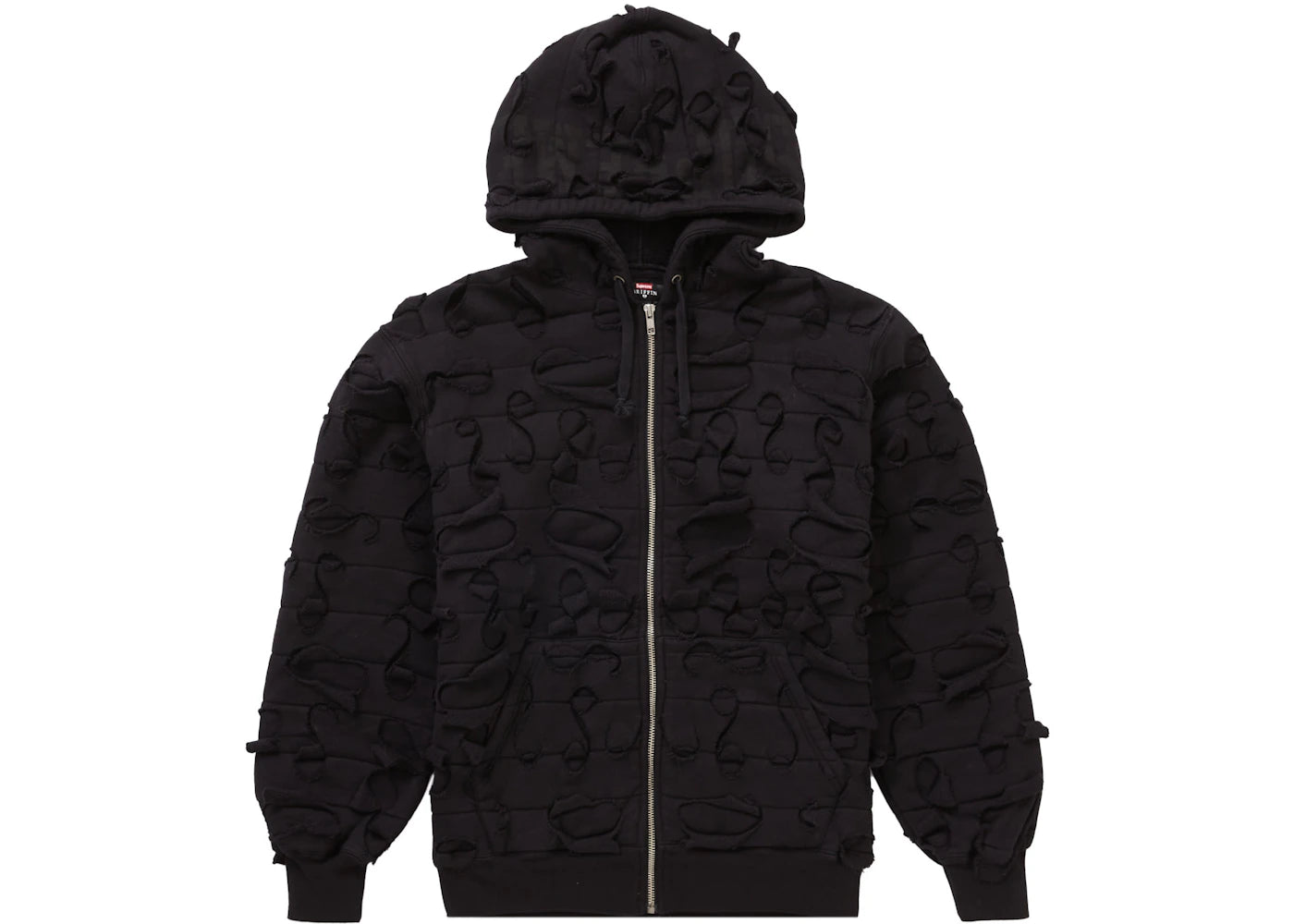 Supreme Griffin Zip Up Hooded Sweatshirt Black