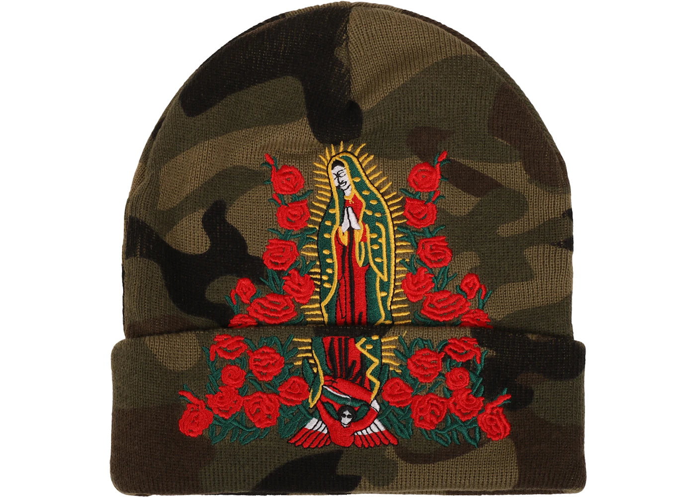 Supreme Guadalupe Beanie Camo