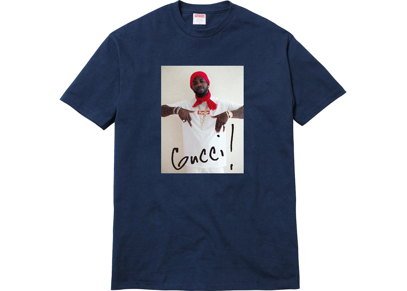 Supreme Gucci Mane Tee Navy