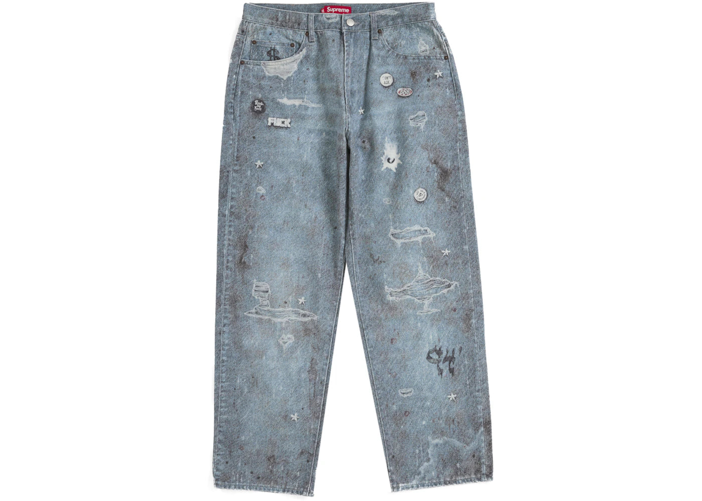 Supreme HJR Trompe L'oeil Loose Fit Jean Blue