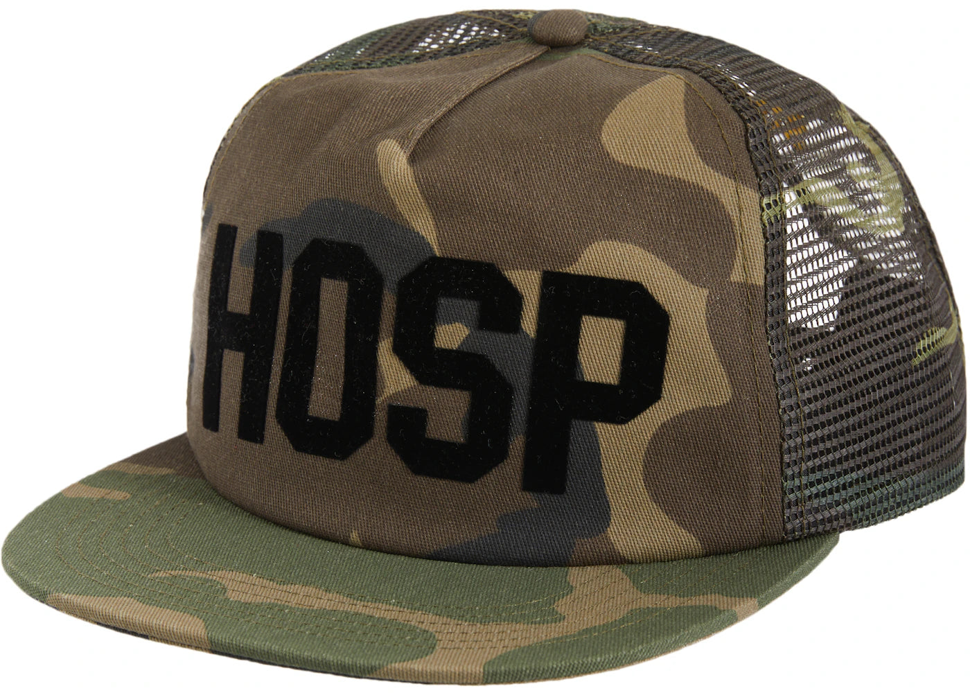 Supreme HOSP Mesh Back 5-Panel Woodland Camo