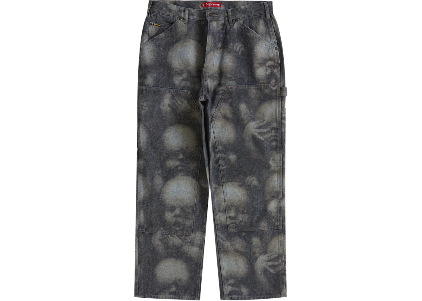 Supreme H.R. Giger Double Knee Jean Reverse Indigo