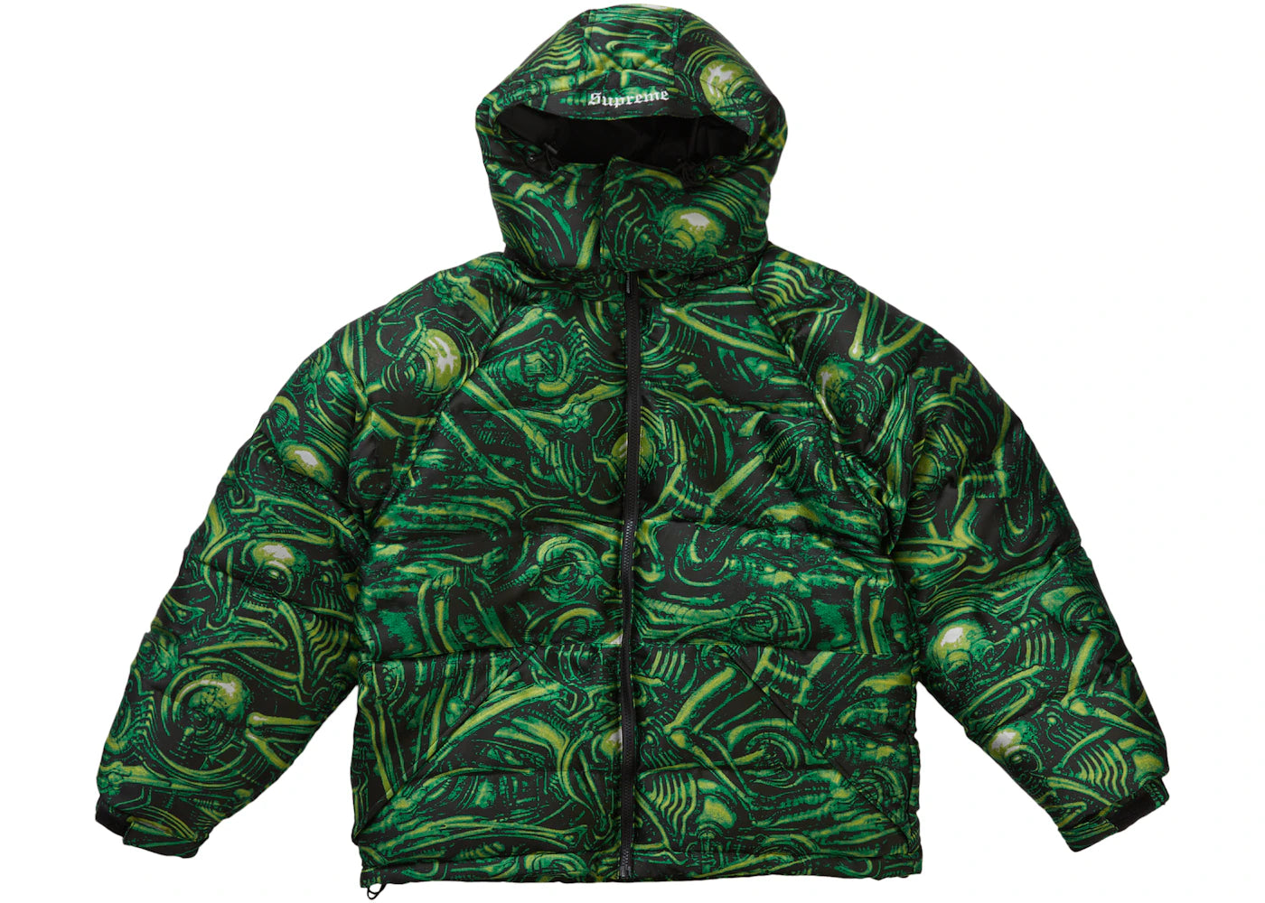 Supreme H.R. Giger Jacquard Down Puffer Jacket Green