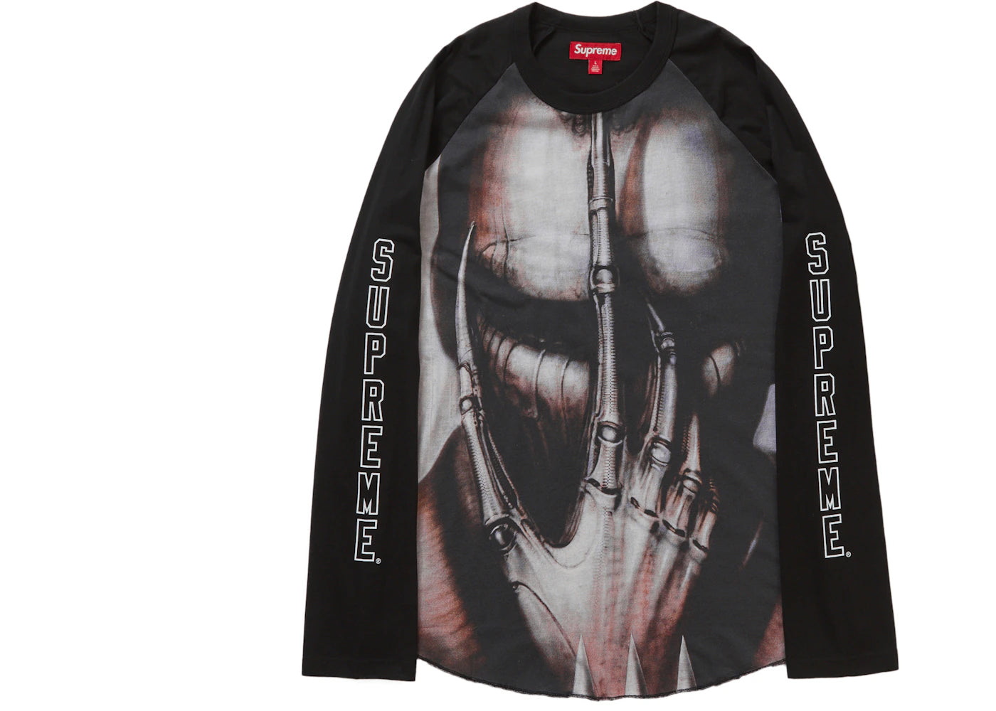 Supreme H.R. Giger Raglan L/S Top Black