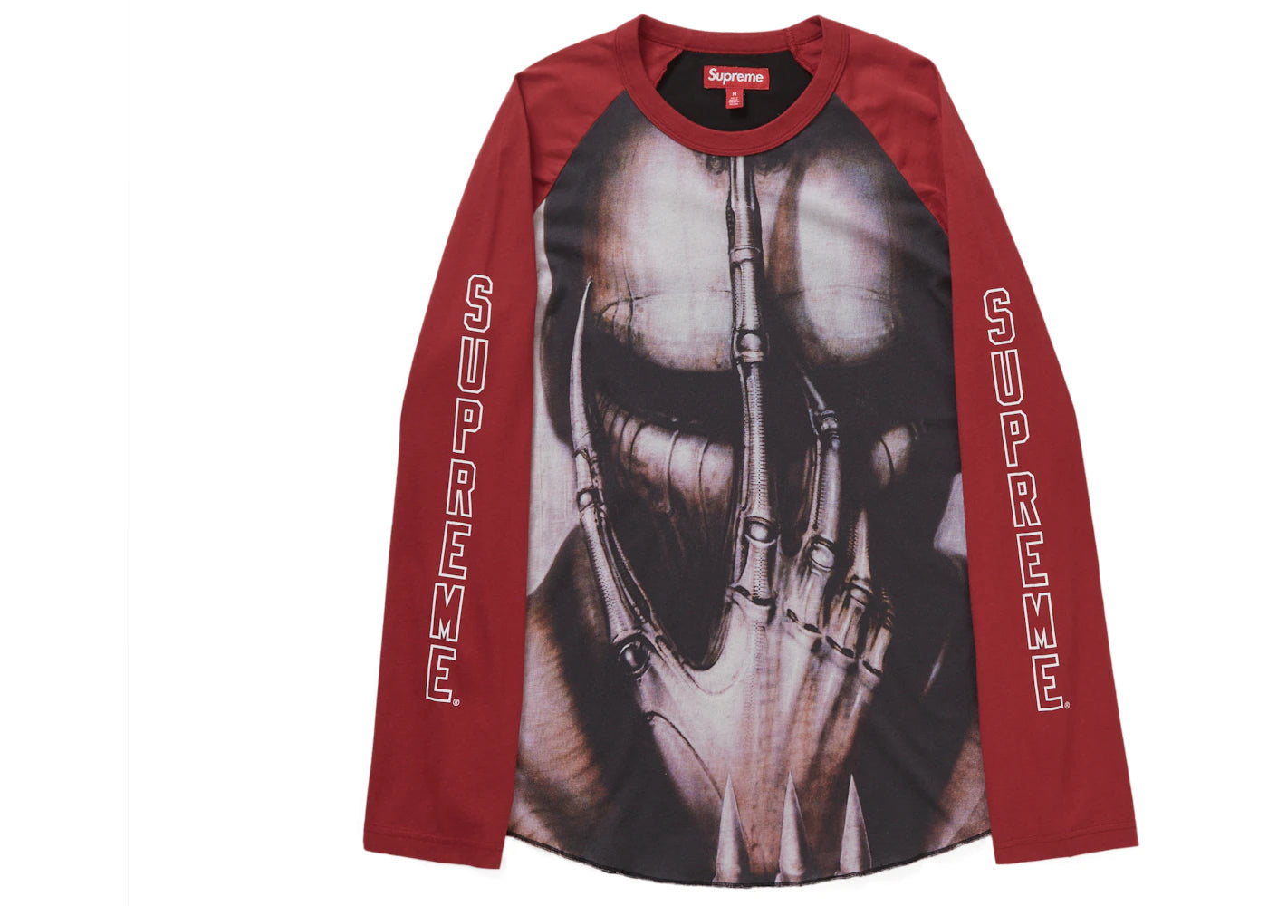 Supreme H.R. Giger Raglan L/S Top Cardinal