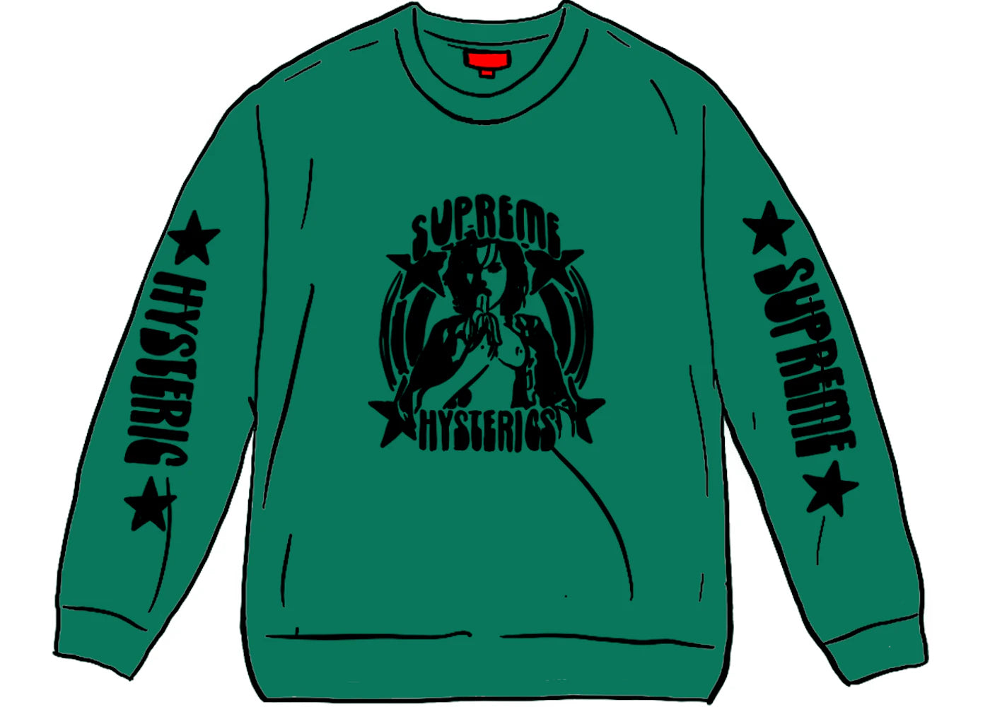 Supreme HYSTERIC GLAMOUR L/S Tee Green