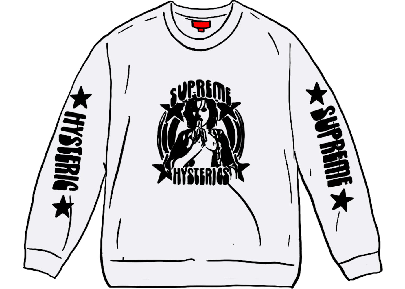 Supreme HYSTERIC GLAMOUR L/S Tee White