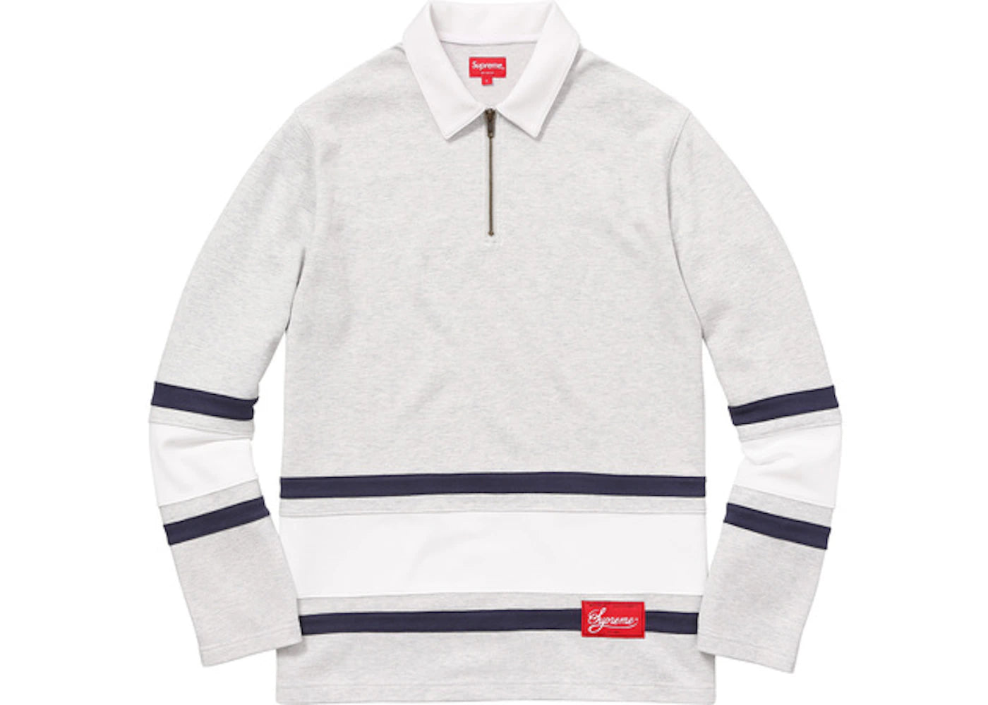 Supreme Half Zip Rugby Ash Grey