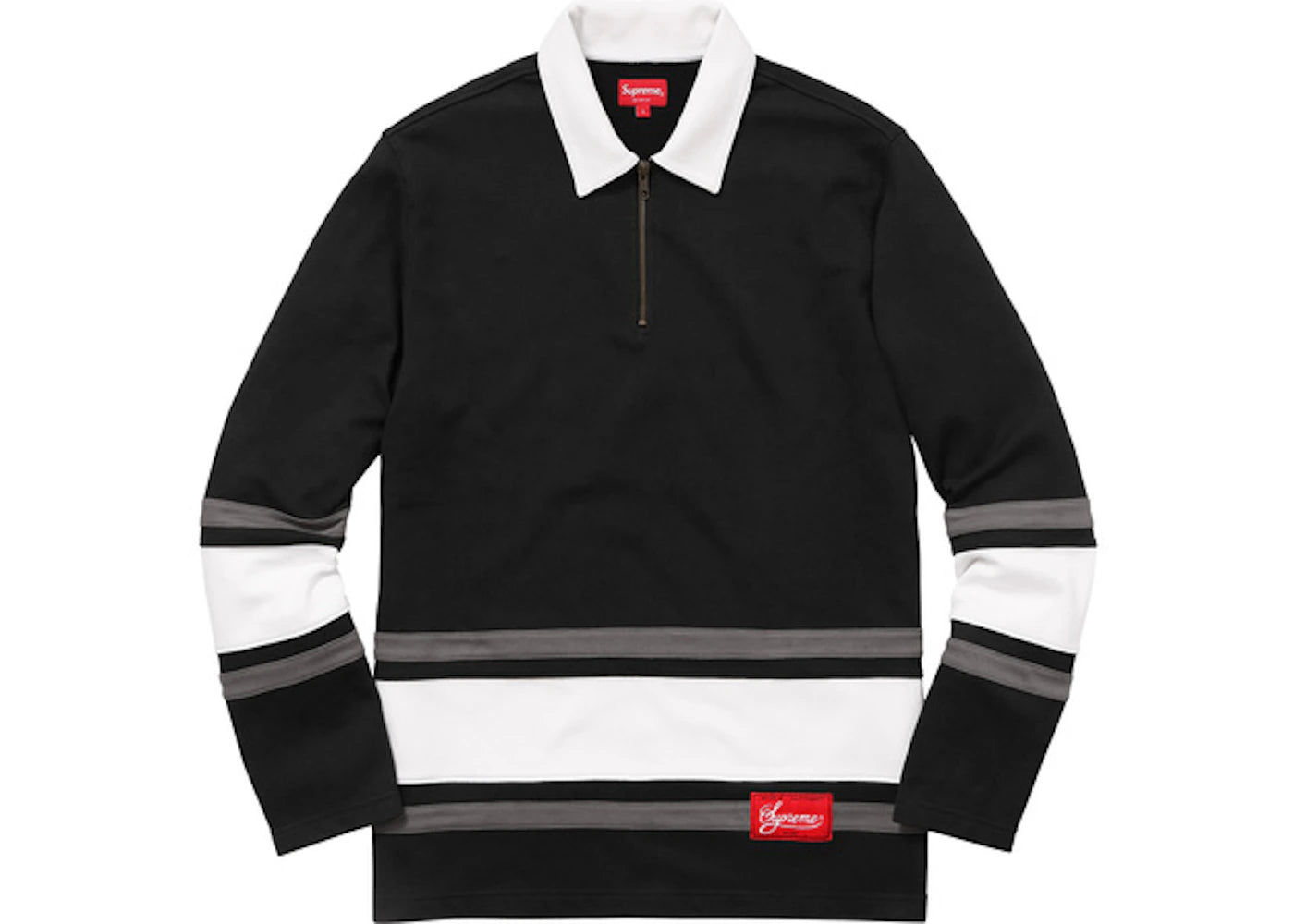 Supreme Half Zip Rugby Black