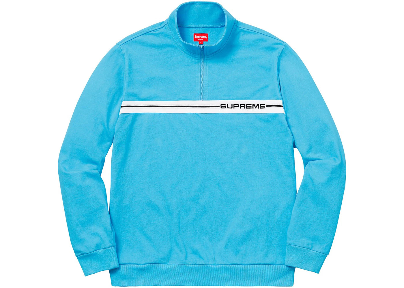 Supreme Half Zip Warm Up Light Blue