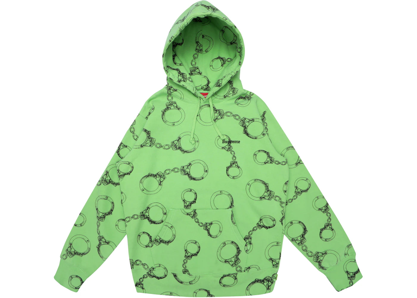 Supreme Handcuffs Hooded Sweatshirt Bright Green