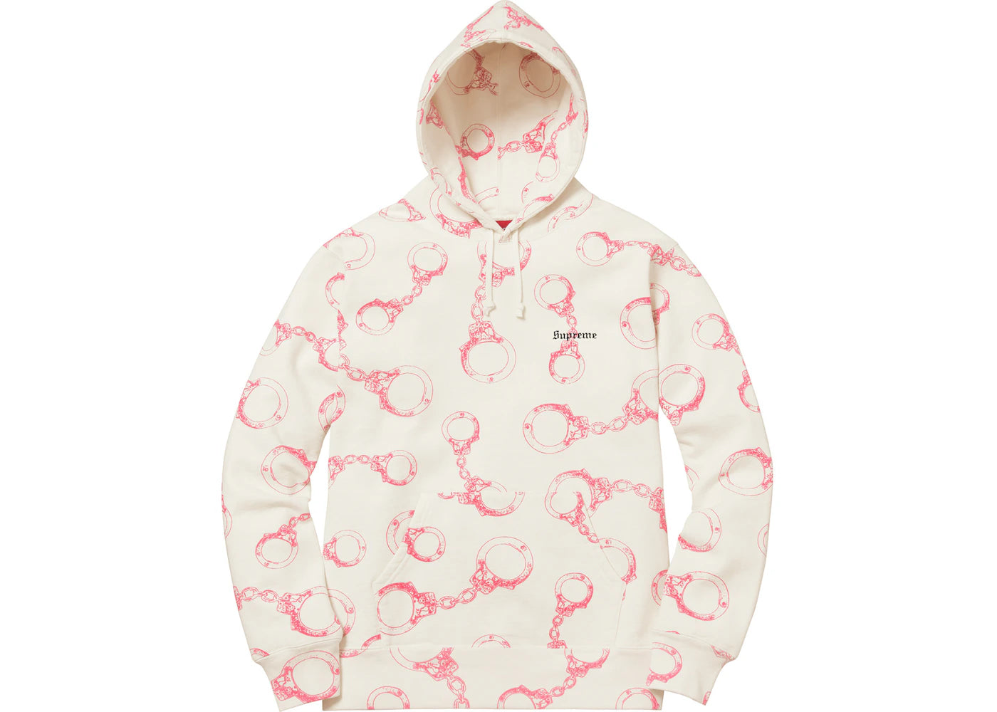 Supreme Handcuffs Hooded Sweatshirt White