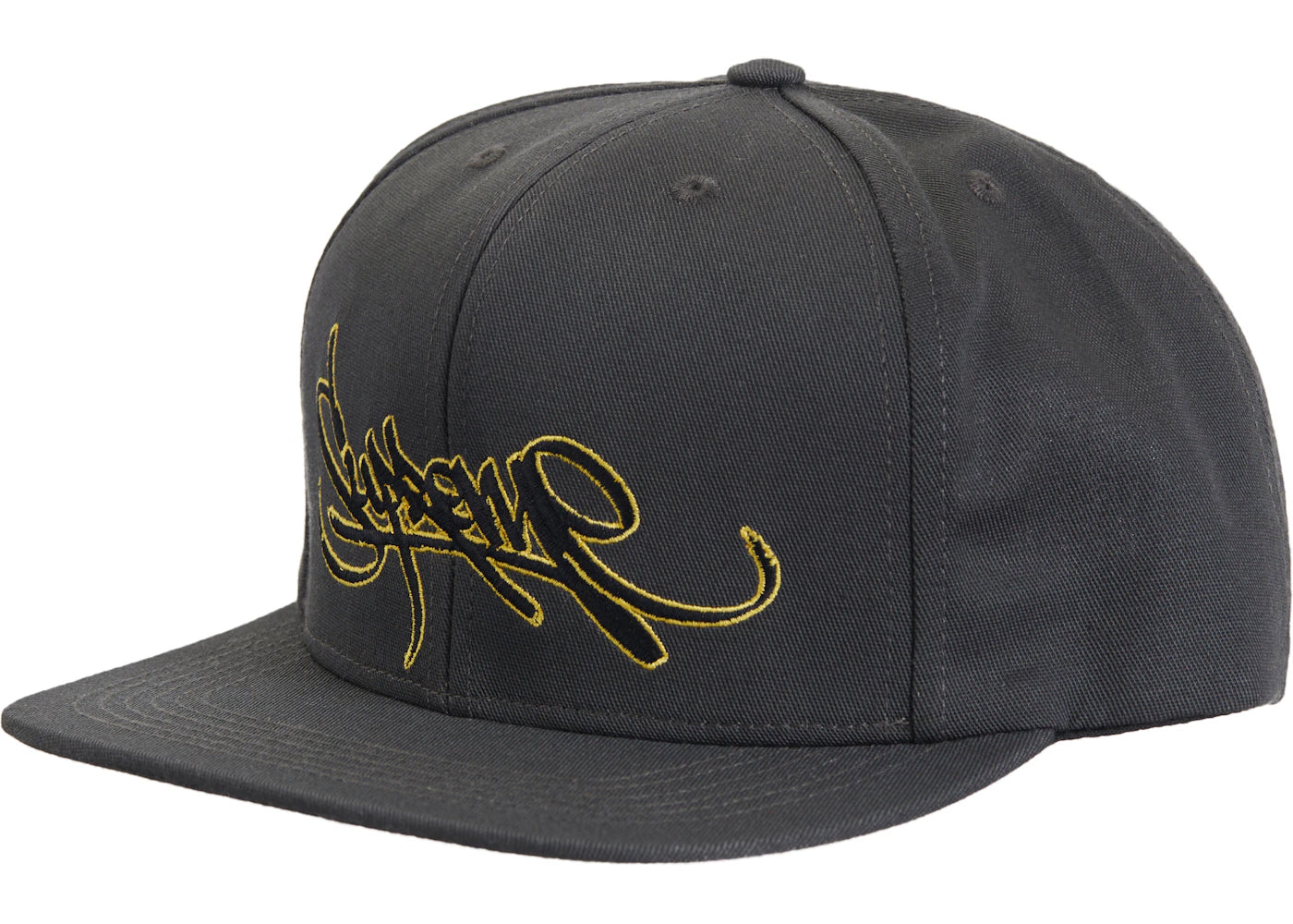 Supreme Handstyle 6-Panel Charcoal
