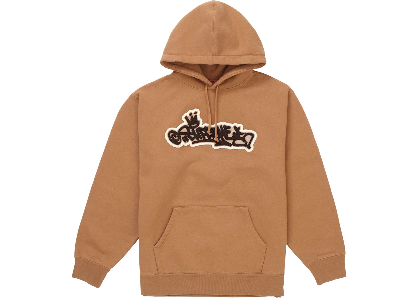 Supreme Handstyle Hooded Sweatshirt Brown