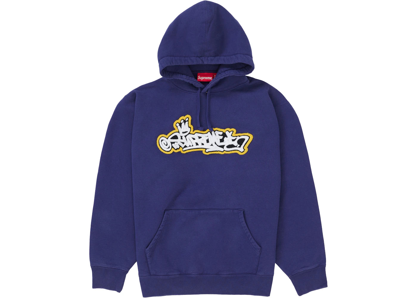 Supreme Handstyle Hooded Sweatshirt Washed Navy
