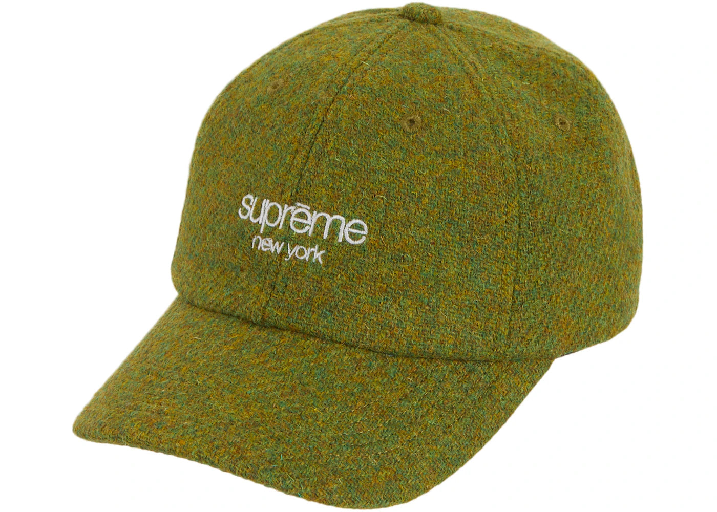 Supreme Harris Tweed Classic Logo 6-Panel Olive