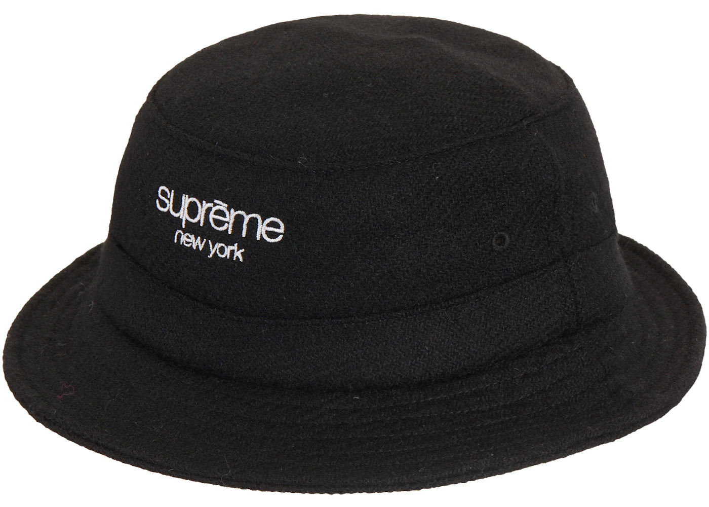 Supreme Harris Tweed Classic Logo Crusher Black