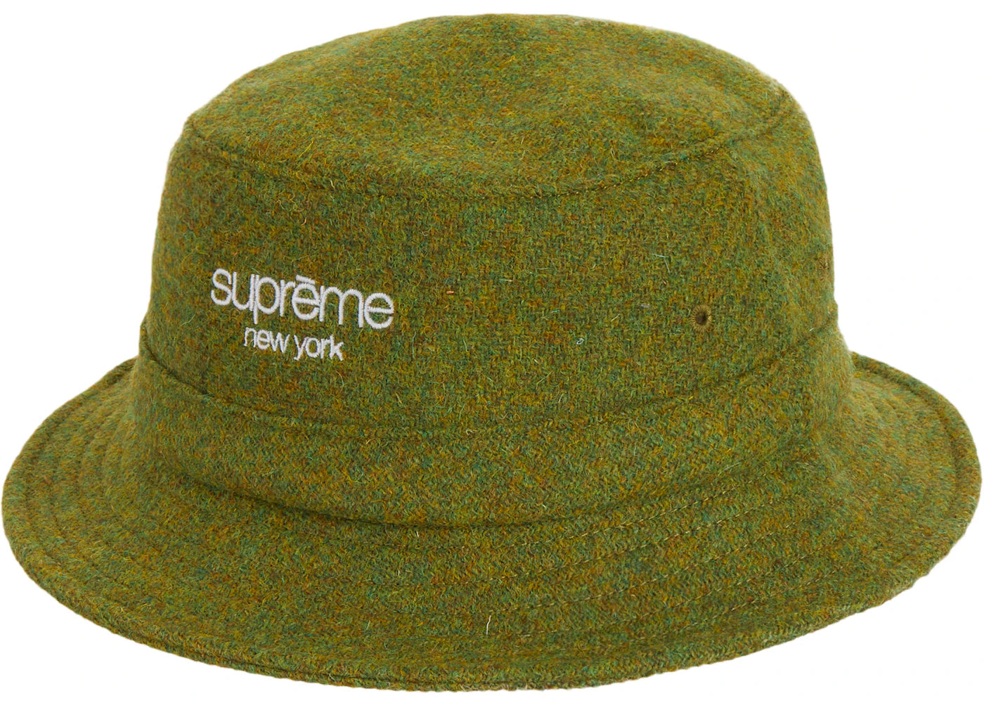 Supreme Harris Tweed Classic Logo Crusher Olive