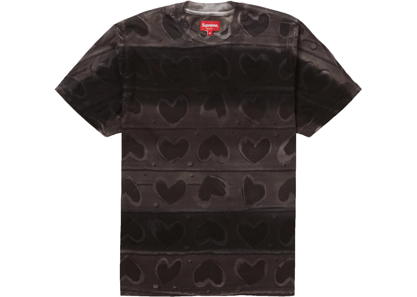 Supreme Hearts Dyed S/S Top Black