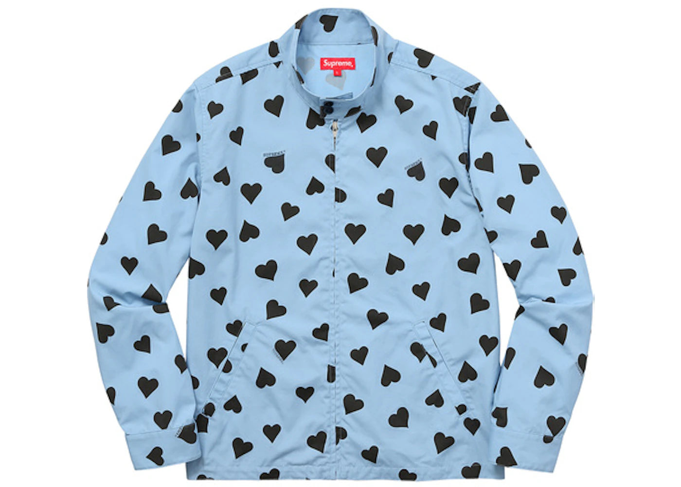 Supreme Hearts Harrington Jacket Light Blue