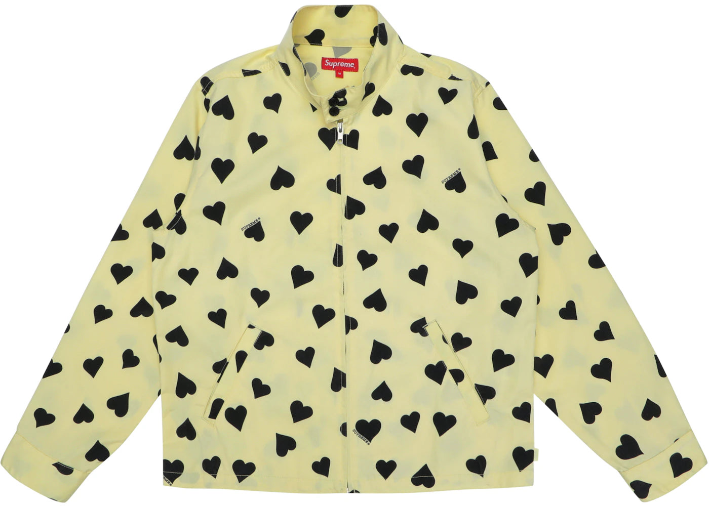 Supreme Hearts Harrington Jacket Light Yellow