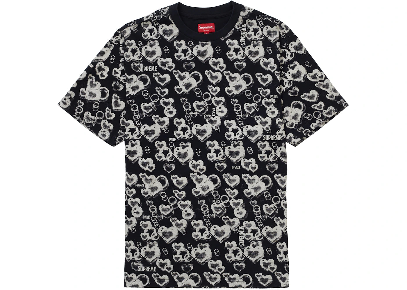 Supreme Hearts S/S Top Black