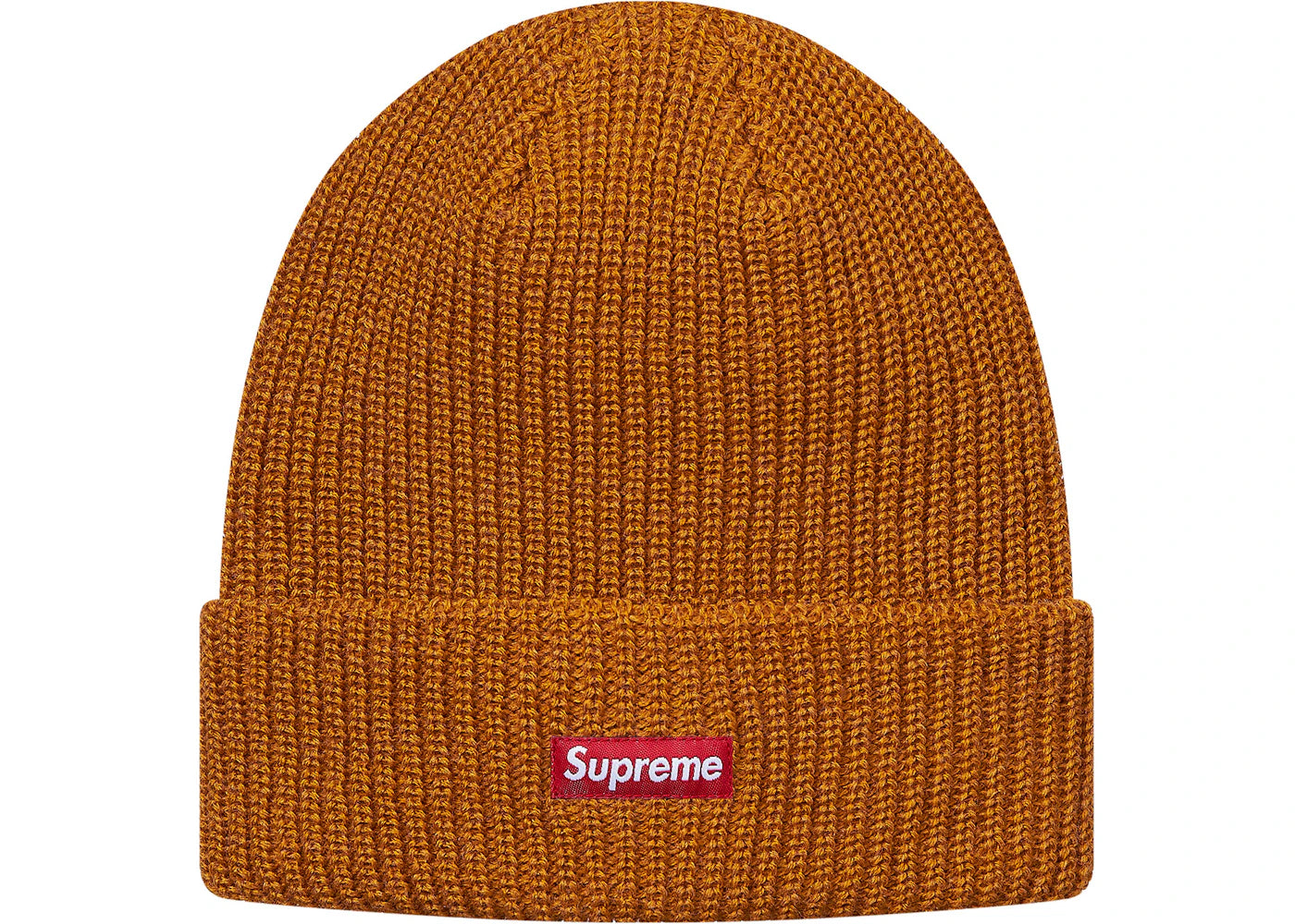 Supreme Heather Loose Gauge Beanie Heather Gold