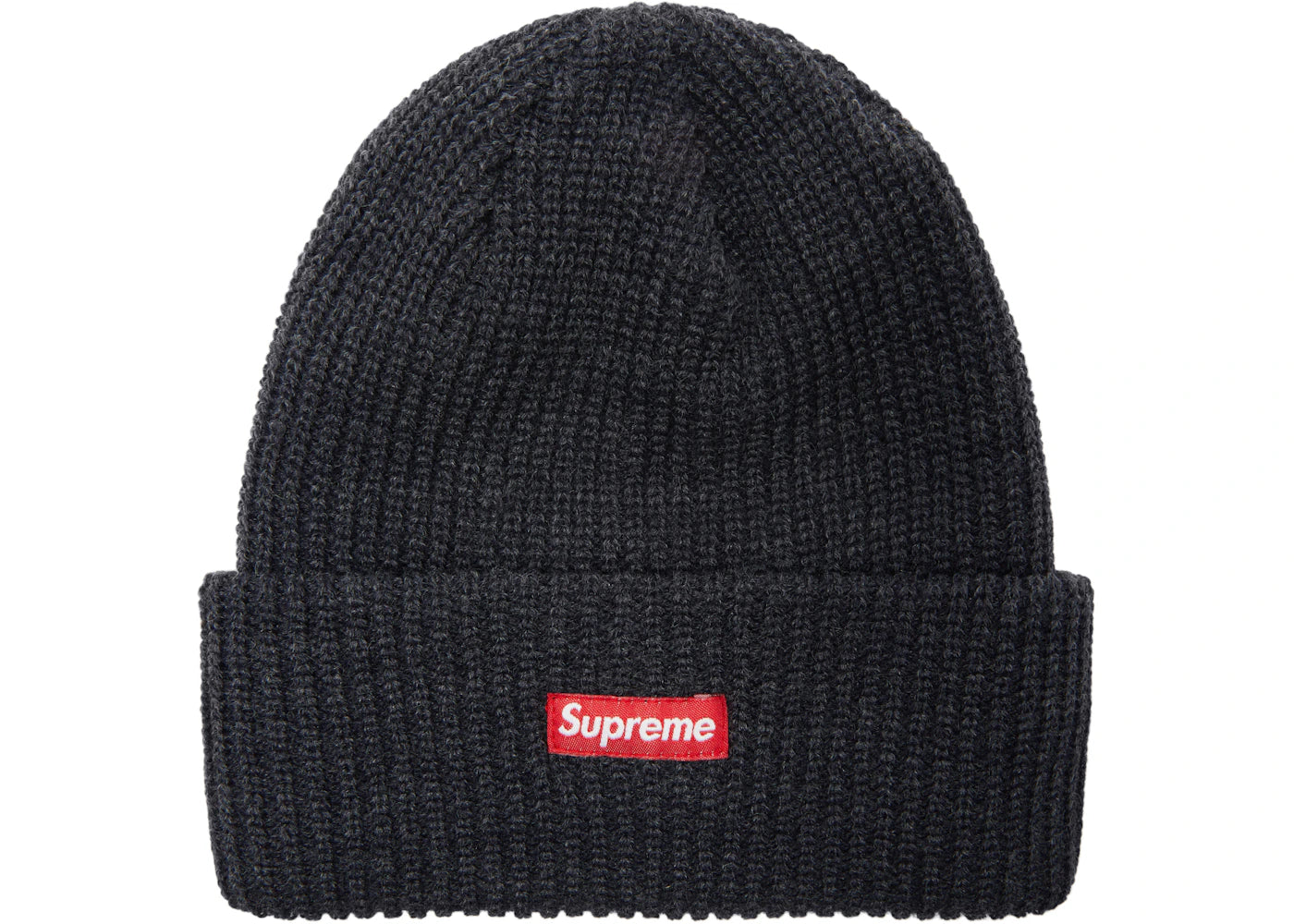 Supreme Heather Loose Gauge Beanie Heather Navy