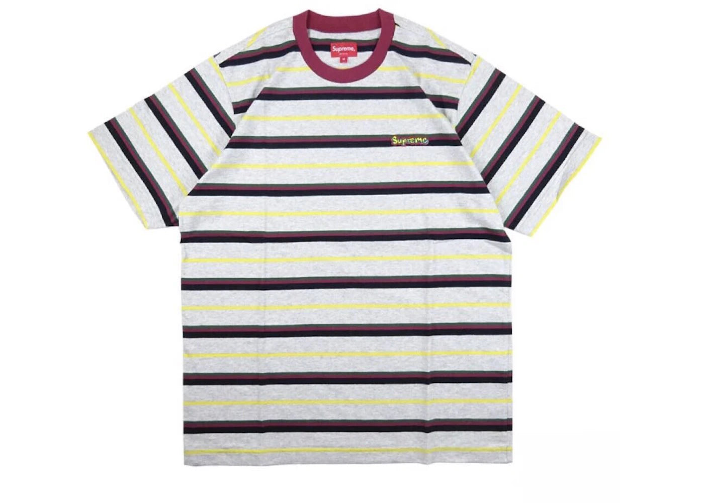 Supreme Heather Stripe Top Burgundy
