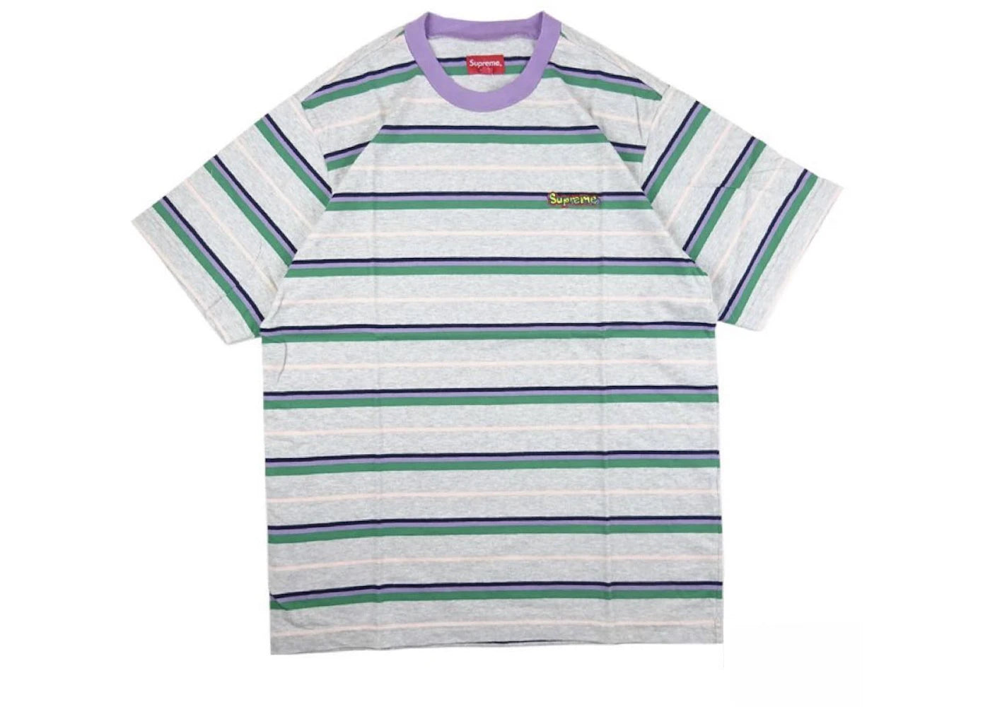 Supreme Heather Stripe Top Purple