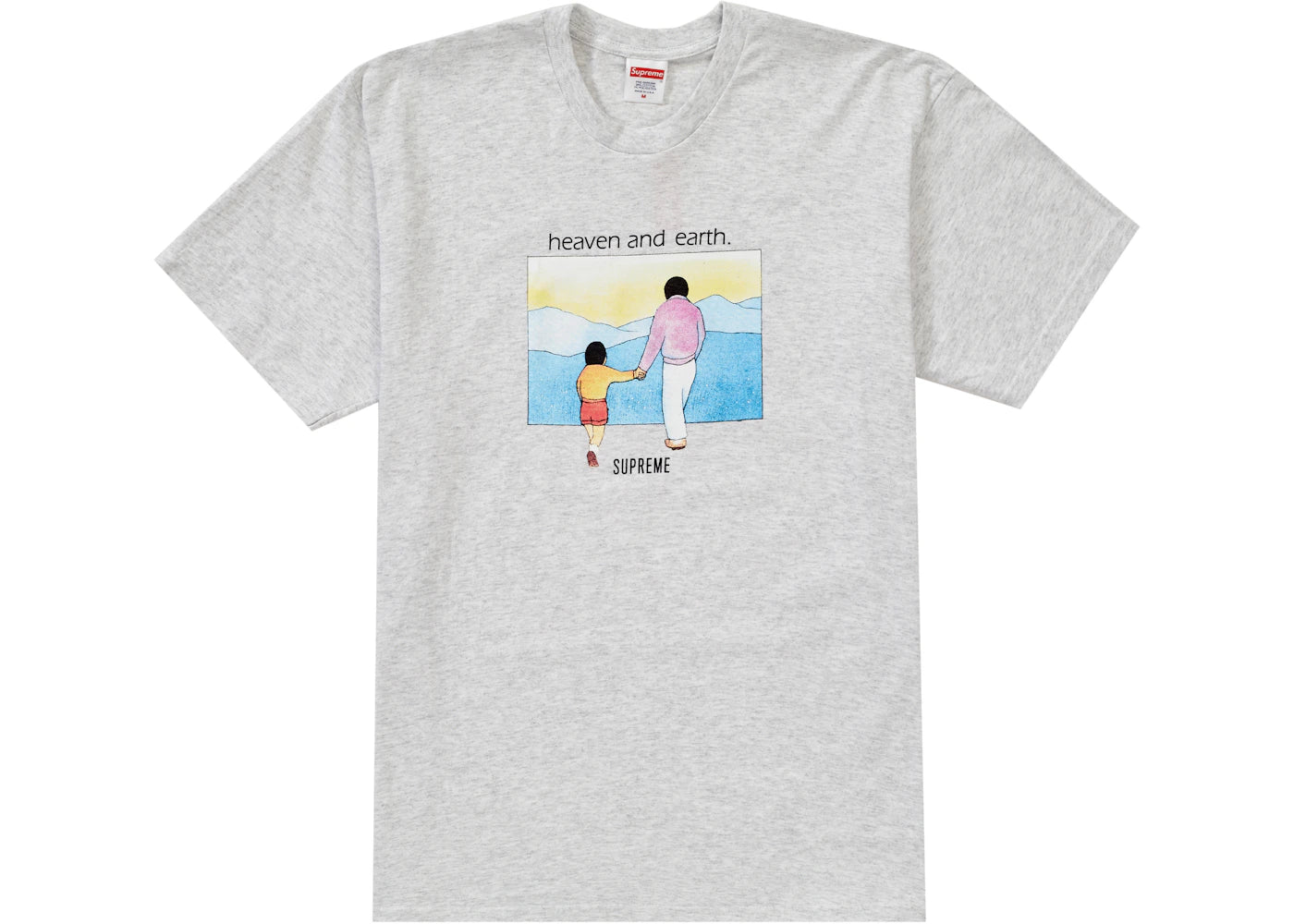 Supreme Heaven And Earth Tee Heather Grey