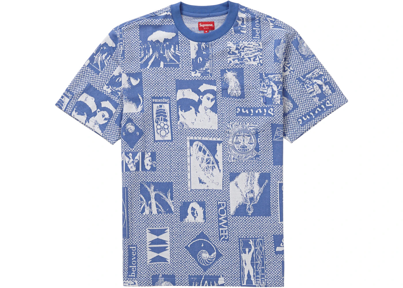 Supreme Heaven Jacquard S/S Top Light Blue