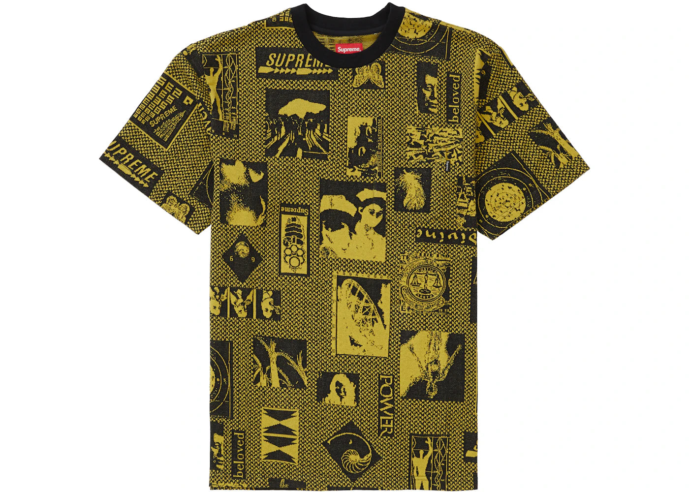 Supreme Heaven Jacquard S/S Top Yellow