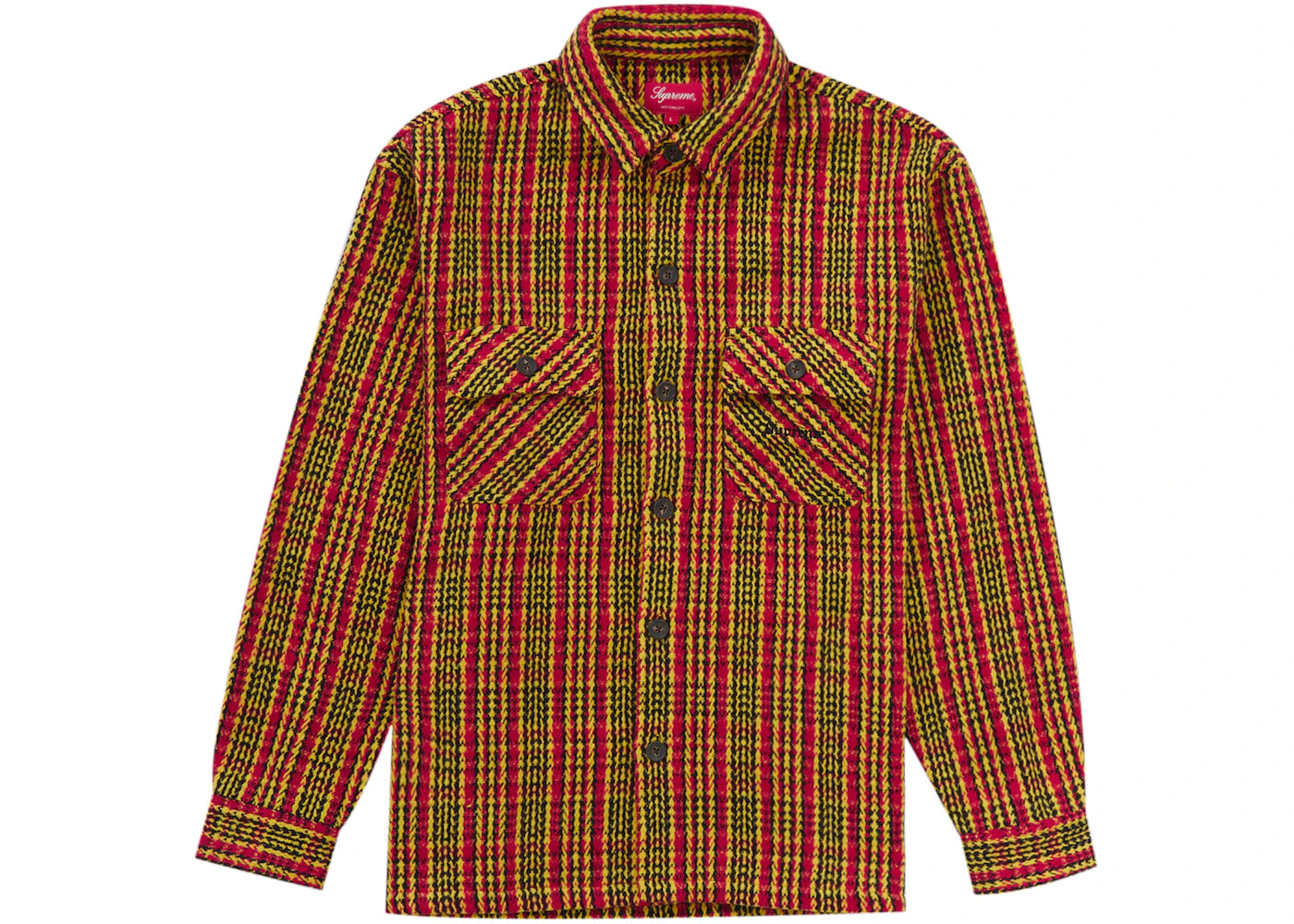 Supreme Heavy Flannel Shirt Gold