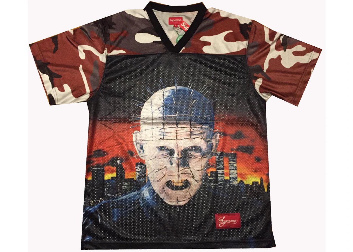 Supreme Hellraiser Football Jersey Red Camo
