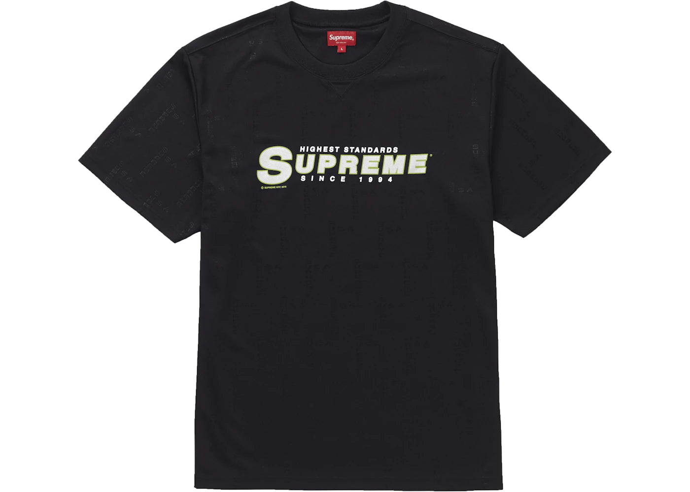 Supreme Highest Standards Athletic S/S Top Black