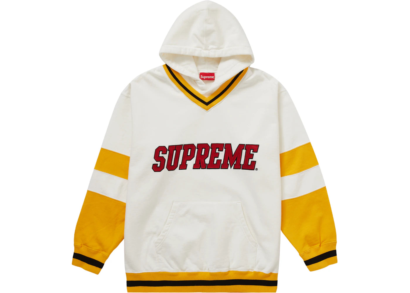 Supreme Hockey Hooded Sweatshirt White