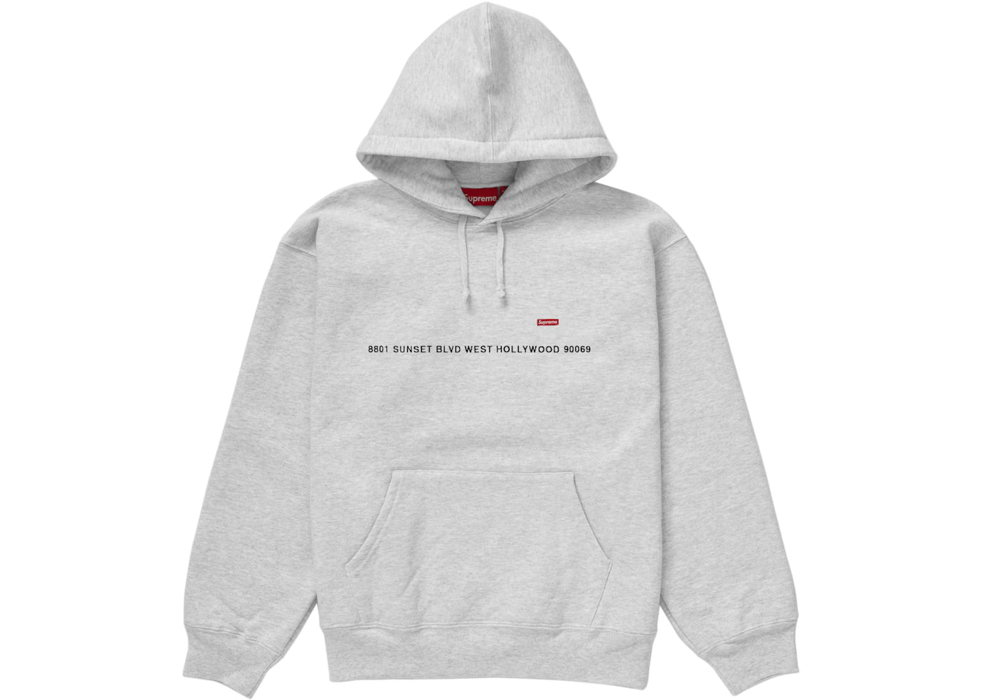 Supreme Small Box Hooded Sweatshirt (Hollywood Shop) Heather Grey